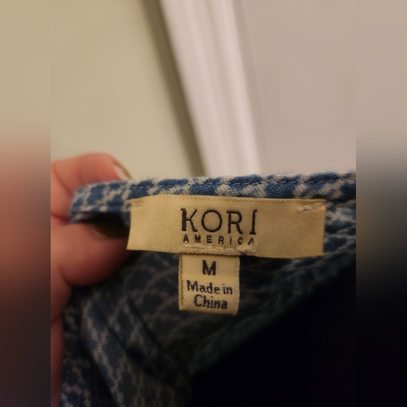 Kori America Blue Spring Dress Medium - Picture 5 of 6